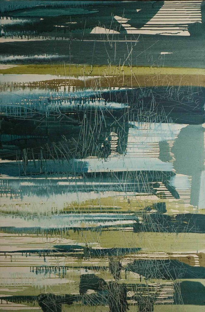 Ö56 "Wasserwelt" 1958 150x100cm Öl auf Leinwand Ö56 "Waterwold" 1958 150x100cm oil on canvas