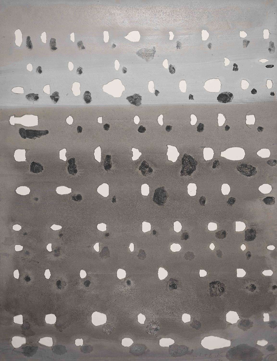 8087 "Steine 2" (Syrien) 1970 62x48cm Mischtechnik auf Papier 8087 "stones 2" (Syria) 1970 62x48cm mixed media on paper